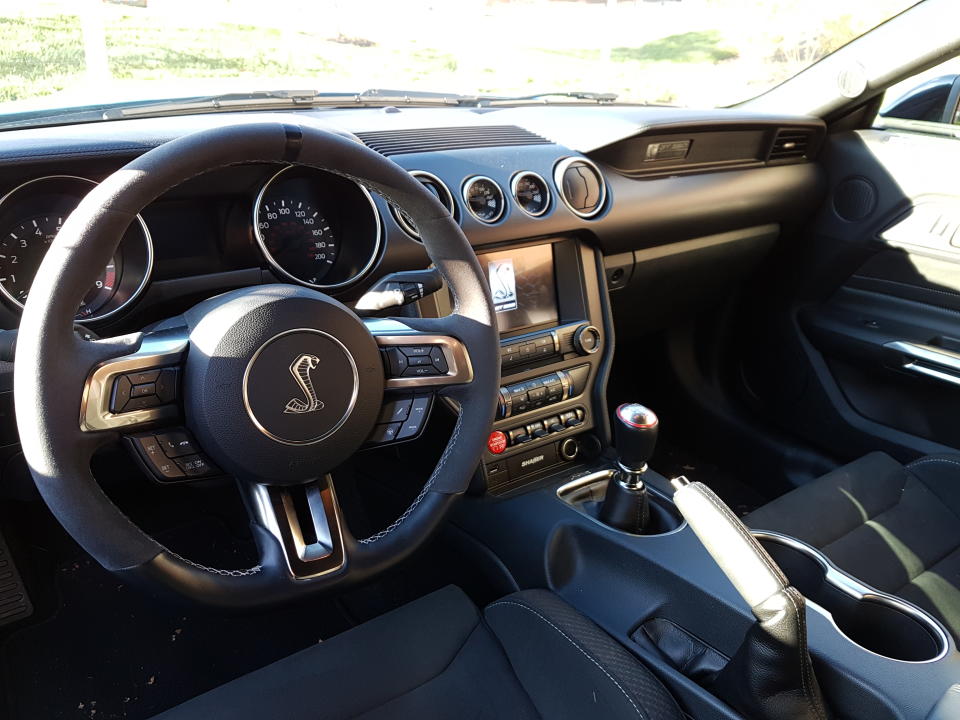 Ford Mustang Shelby GT350 interior (Credit: Pras Subramanian)