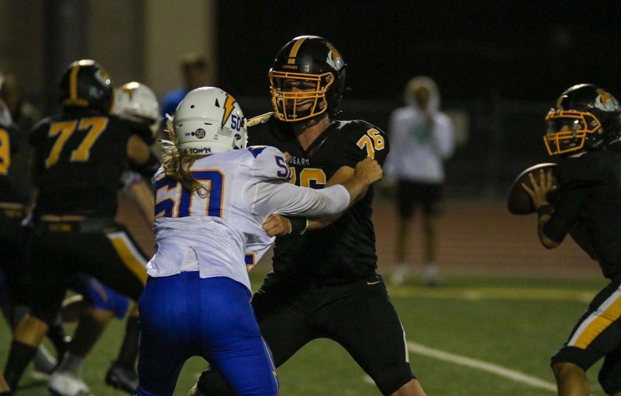 Ventura's Tobias Raymond, who is headed to USC, will be a big part of a big offensive line for the West All-Star team.