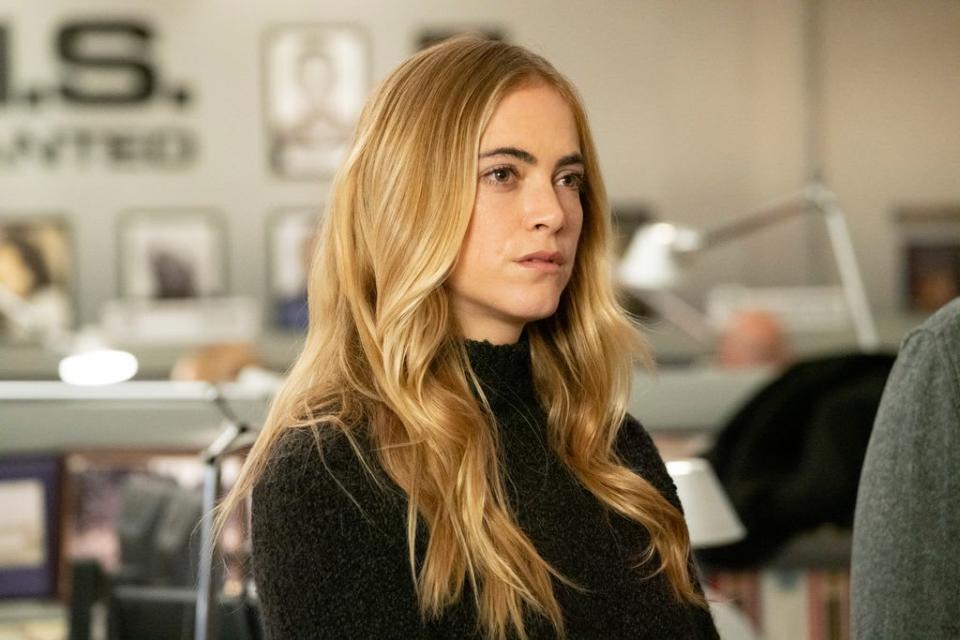 Emily Wickersham as NCIS Special Agent Eleanor "Ellie" Bishop