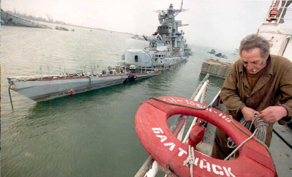 Russian navy warship Baltiysk Kaliningrad