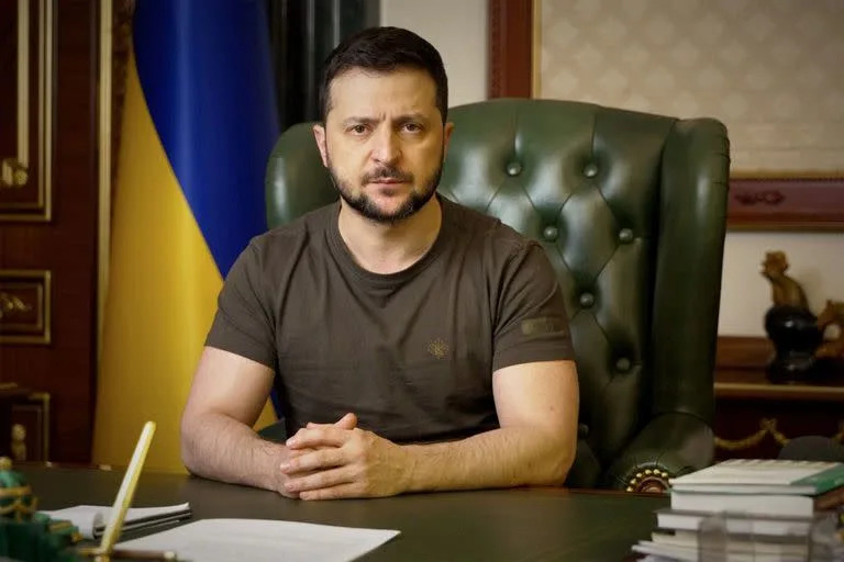 El presidente de Ucrania Volodymyr Zelensky