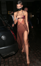<p>Zendaya arrived at the Dune London film premiere afterparty wearing this sheer, cut-out slip dress by Nensi Dojaka and yup, we're obsessed. From the thigh-high split to the delicate straps, this dress is one big party vibe.</p>