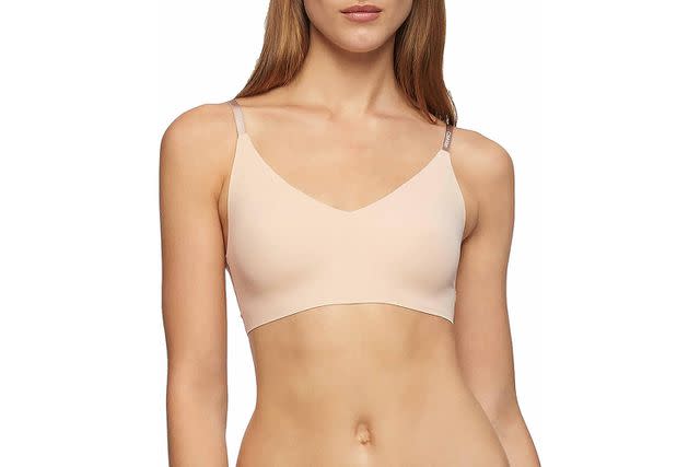 Calvin Klein Invisibles Lightly Lined Triangle Bra Silver