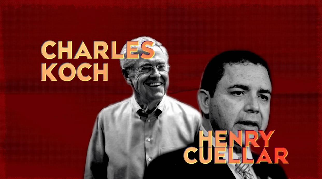 Progressive groups attacked Rep. Henry Cuellar for being the first Democrat whose campaign was backed by billionaire Charles Koch. (Photo: Working Families Party)