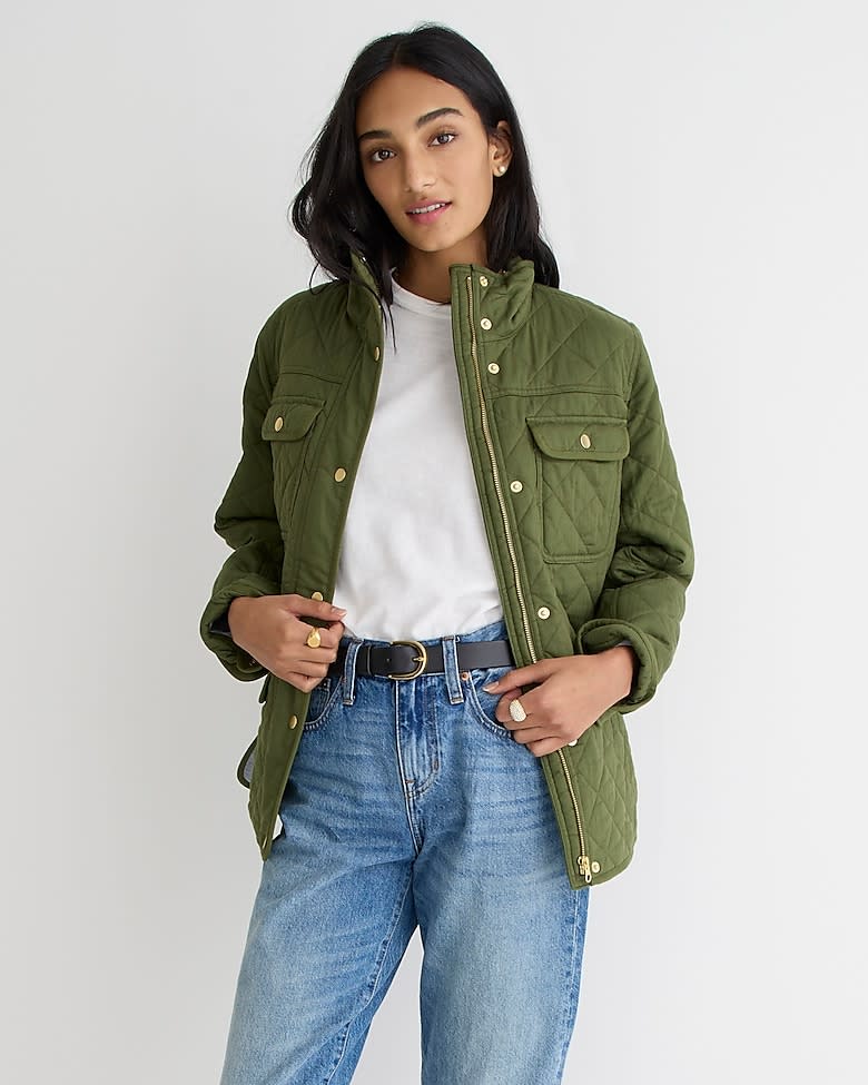 <p><a href="https://go.redirectingat.com?id=74968X1596630&url=https%3A%2F%2Fwww.jcrew.com%2Fp%2Fwomens%2Fcategories%2Fclothing%2Fcoats-and-jackets%2Fquilted-and-puffer%2Fnew-quilted-downtown-field-jacket%2FBK002&sref=https%3A%2F%2Fwww.harpersbazaar.com%2Ffashion%2Ftrends%2Fg39777646%2Fbest-quilted-jackets%2F" rel="nofollow noopener" target="_blank" data-ylk="slk:Shop Now;elm:context_link;itc:0;sec:content-canvas" class="link rapid-noclick-resp">Shop Now</a></p><p>Downtown Field Jacket</p><p>jcrew.com</p><p>$198.00</p><span class="copyright">J.Crew</span>