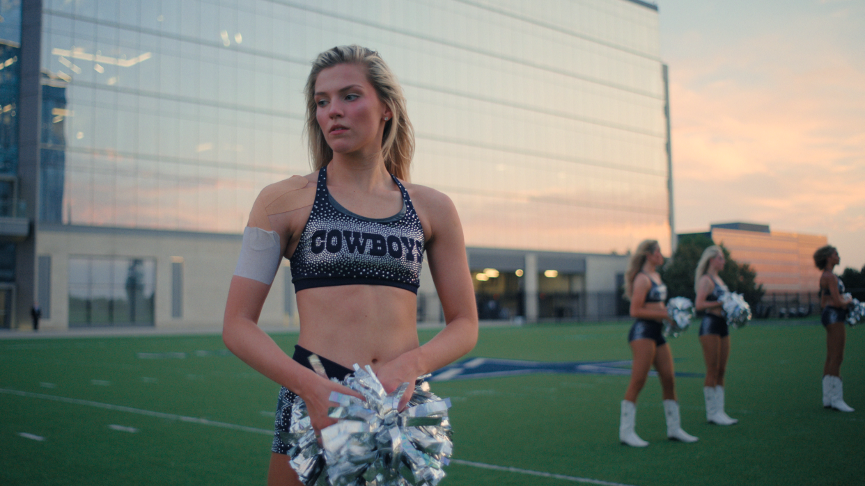  Madeline on the Dallas Cowboys football field in America's Sweethearts: Dallas Cowboys Cheerleaders. 