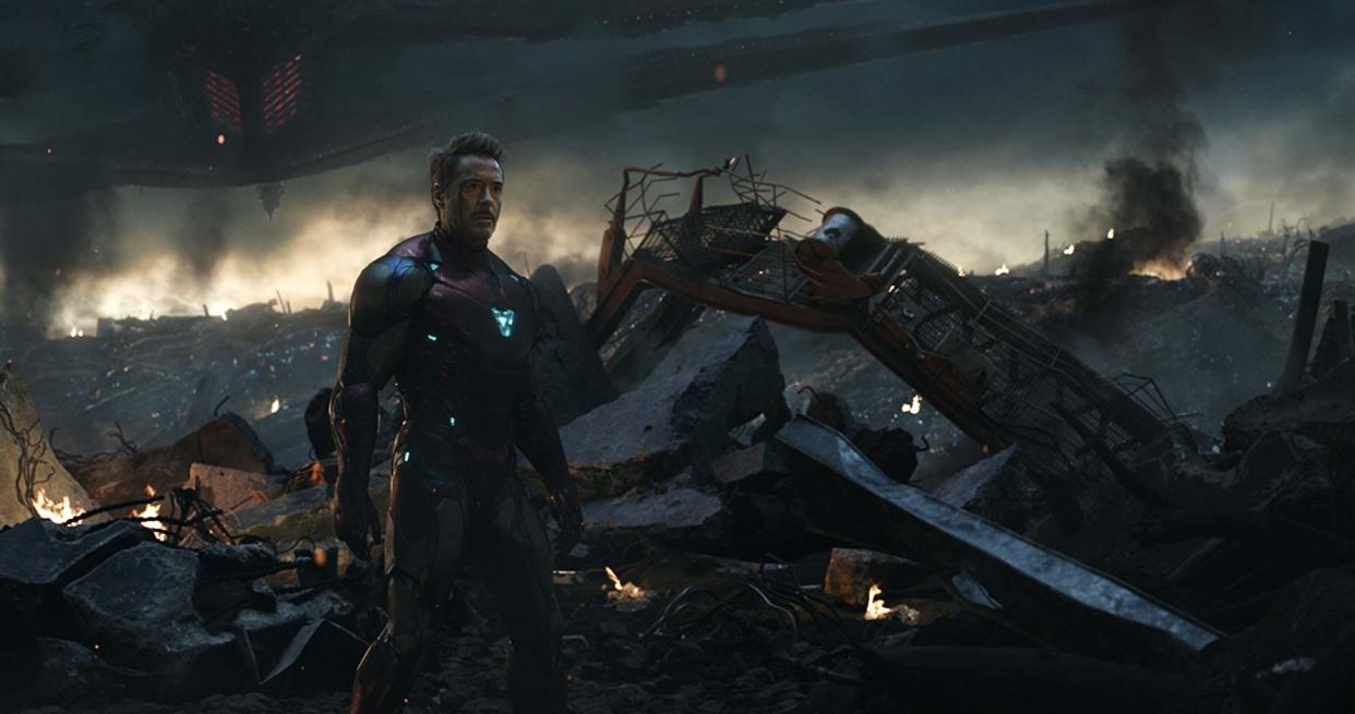 Robert Downey Jr as Iron Man in Avengers: Endgame 