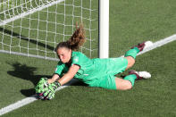 Laura Giuliani of Italy makes a save during the 2019 FIFA Women's World Cup France Round Of 16 match between Italy and China at Stade de la Mosson on June 25, 2019 in Montpellier, France. (Photo by Elsa/Getty Images)