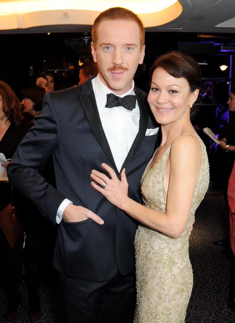 With Damian Lewis at the Evening Standard Theatre Awards in 2013Dave Benett