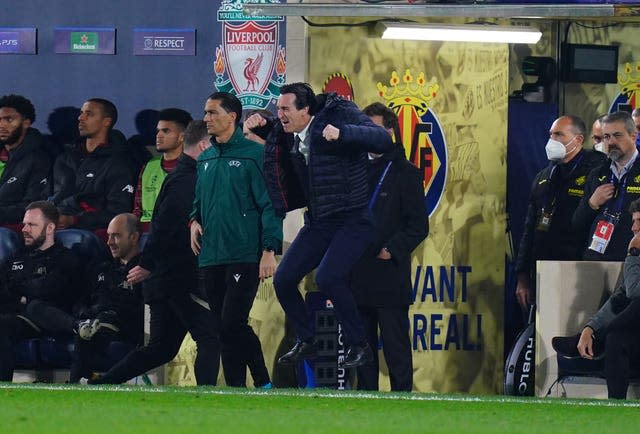Unai Emery shows his passion as Villarreal take on Liverpool