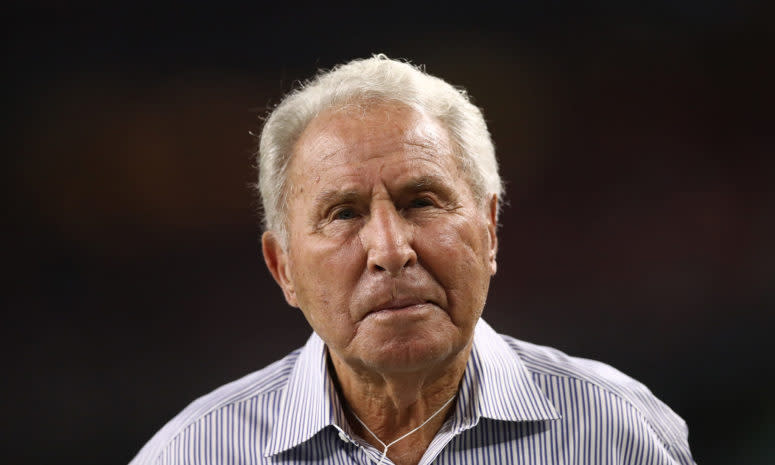 Lee Corso at the Ohio State-TCU game.