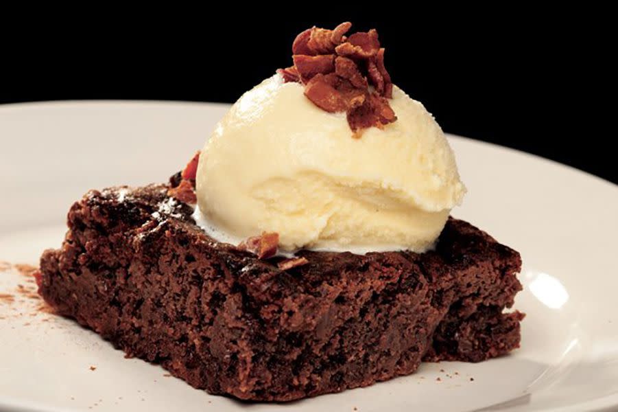 Candied Bacon Brownie