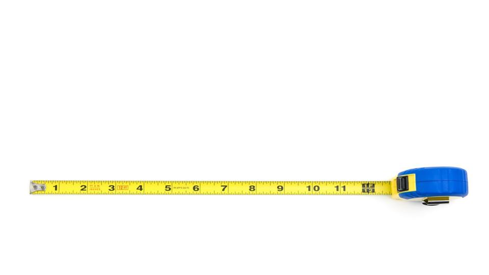 tape measure isolated on white