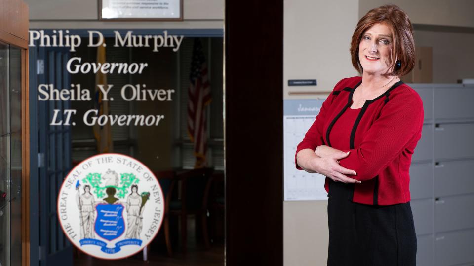 Allison Chris Myers, the acting Chair/CEO of the New Jersey Civil Service Commission, is the first openly transgender person to serve as a Cabinet member in New Jersey state history.