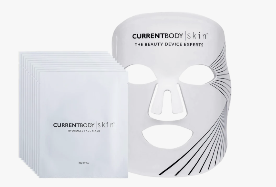 Enhance the effects of CurrentBody Skin LED Light Therapy Mask with he CurrentBody Skin Hydrogel Mask. PHOTO: CurrentBody