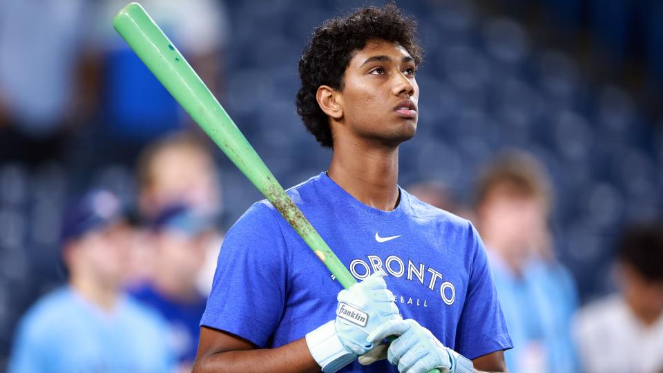 Arjun Nimmala may still be five or so years away from the majors, but the Blue Jays' 2023 first-round pick has already made a strong impression. (Getty)