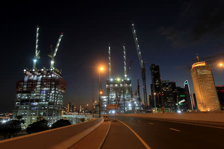 General view of Dubai's cranes at the construction site in Dubai, United Arab Emirates, December 18, 2018. Picture taken December 18, 2018. REUTERS/Satish Kumar