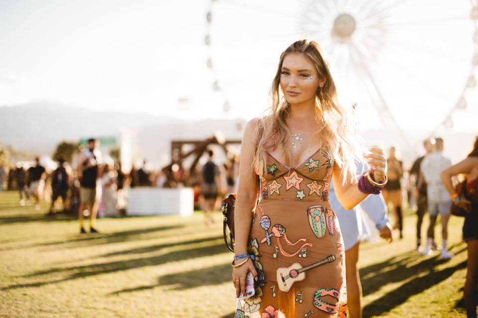 <div class="inline-image__caption"><p>There are musical instruments on her dress because she's at a music festival. Get it? </p></div> <div class="inline-image__credit">Matt Winkelmeyer/Getty Images for Coachella</div>