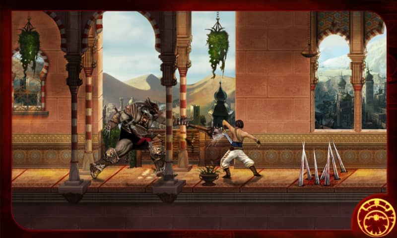 The game focuses on battles with spectacular jumps - Sargon also has to overcome spiky obstacles and solve puzzles. Ubisoft/dpa