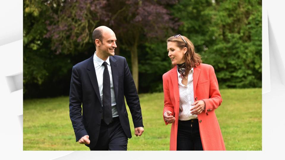 Jean-Noël Barrot et Anne Grignon, élus des Yvelines, en mai 2017. - Twitter - Jean-Noël Barrot