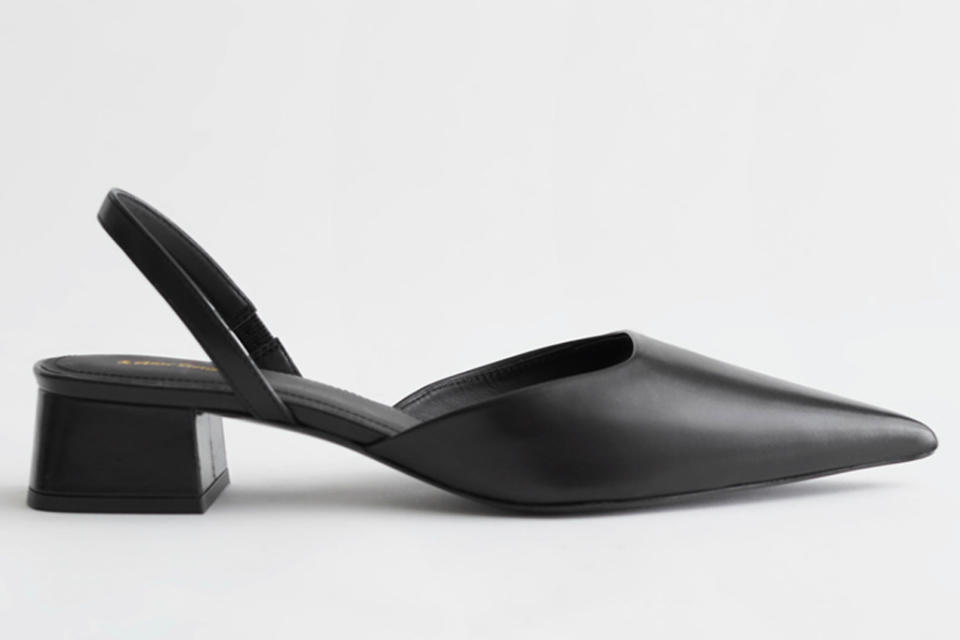 black heels, slingback, other stories