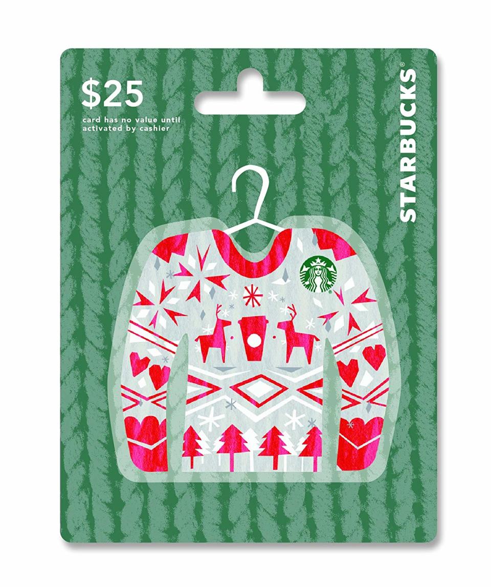 9) A Starbucks gift card