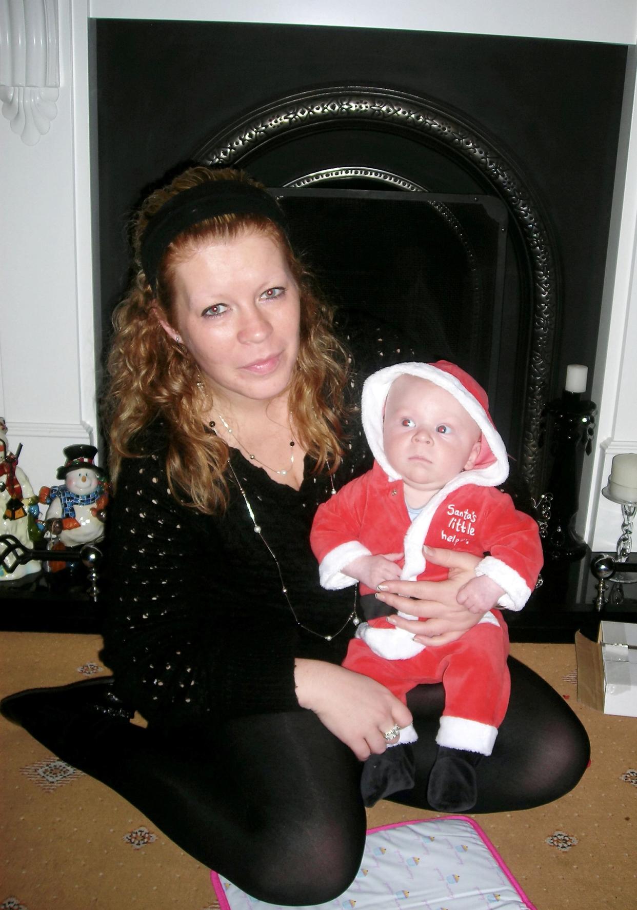 Suzanne Van Hagen with her nephew (swns)