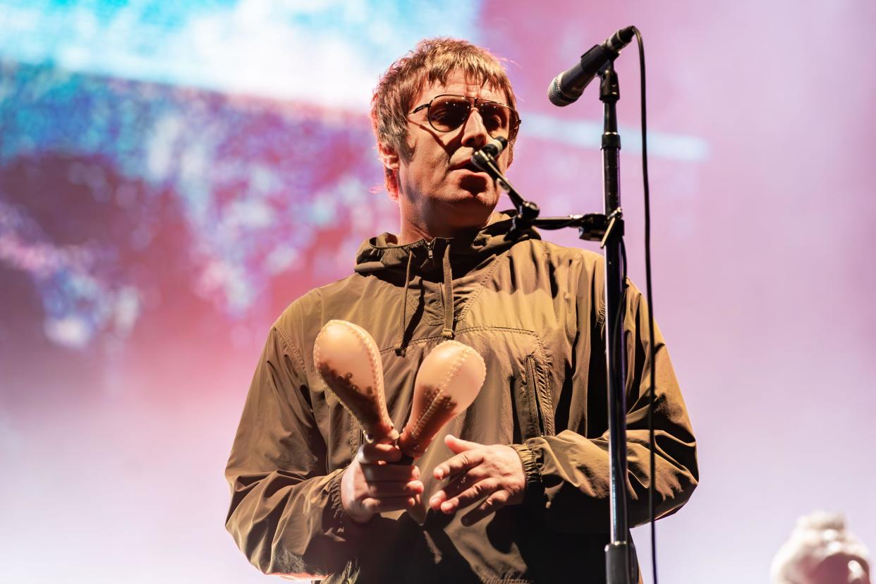 Milan, Italy. 01st July, 2023. The English singer-songwriter LIAM GALLAGHER performs live on stage at Ippodromo SNAI La Maura during the 