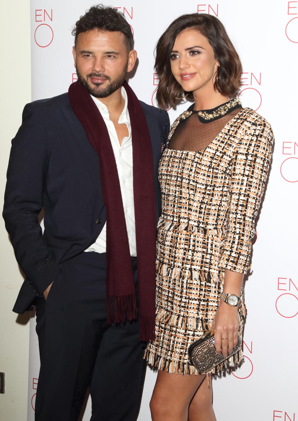 LONDON, UNITED KINGDOM - 2019/01/29: Ryan Thomas and Lucy Mecklenburgh attends the La Boheme Press Night at The Coliseum. (Photo by Keith Mayhew/SOPA Images/LightRocket via Getty Images)