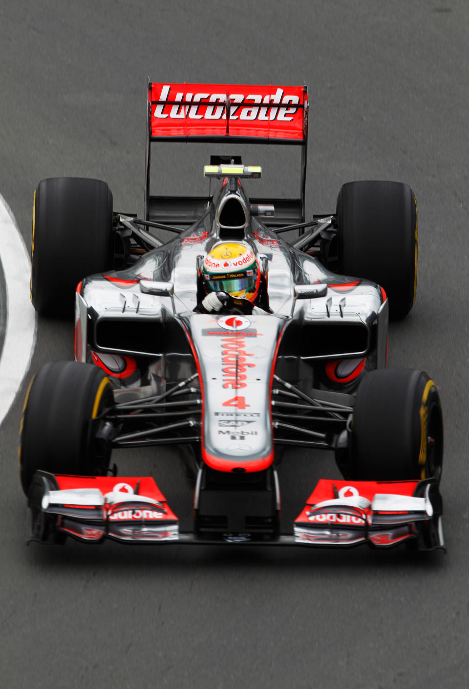 MONTREAL, CANADA - JUNE 08: Lewis Hamilton of Great Britain and McLaren drives during practice for the Canadian Formula One Grand Prix at the Circuit Gilles Villeneuve on June 8, 2012 in Montreal, Canada. (Photo by Paul Gilham/Getty Images)