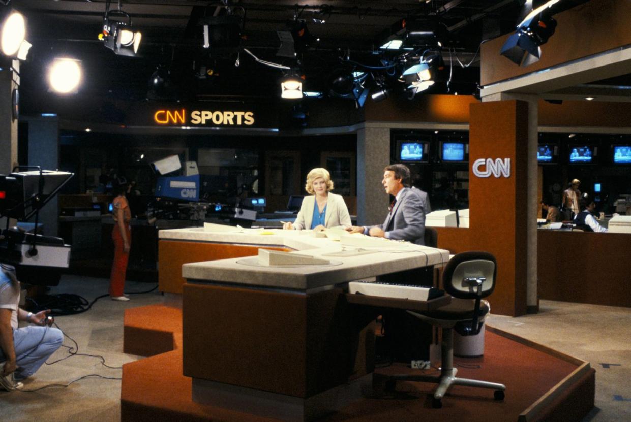 CNN's first broadcast on June 1, 1980