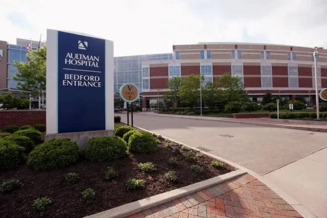 Aultman Hospital said its emergency room is experiencing a large volume of patients today and wait times are high.