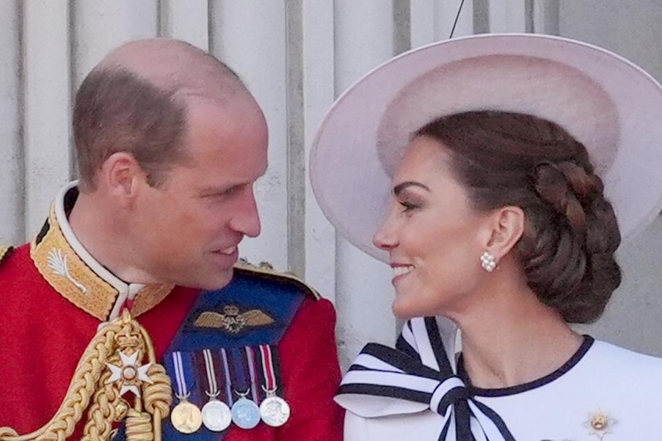 Prince William and Princess Kate at the Trooping the Colour last month (PA)