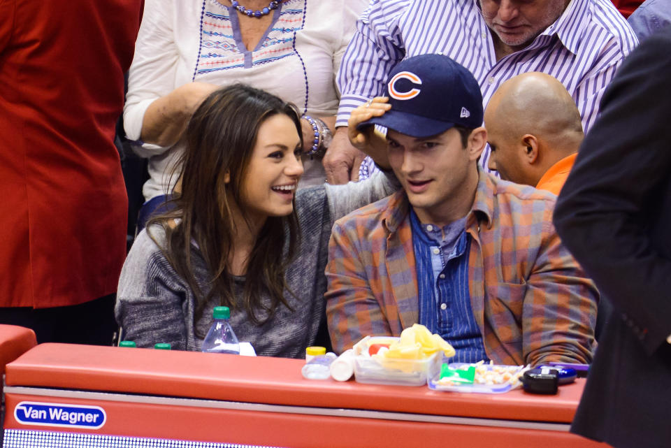 Kunis is reportedly expecting her first child with fiance Ashton Kutcher.