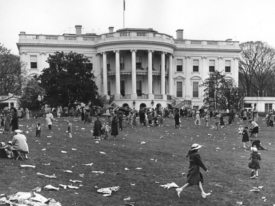 The White House Easter Egg roll in 1953