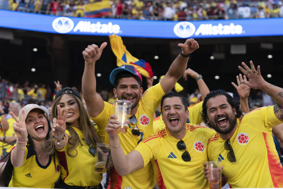 Colombia fans came out in droves on Saturday. (Jose Luis Magana/AP Photo) 