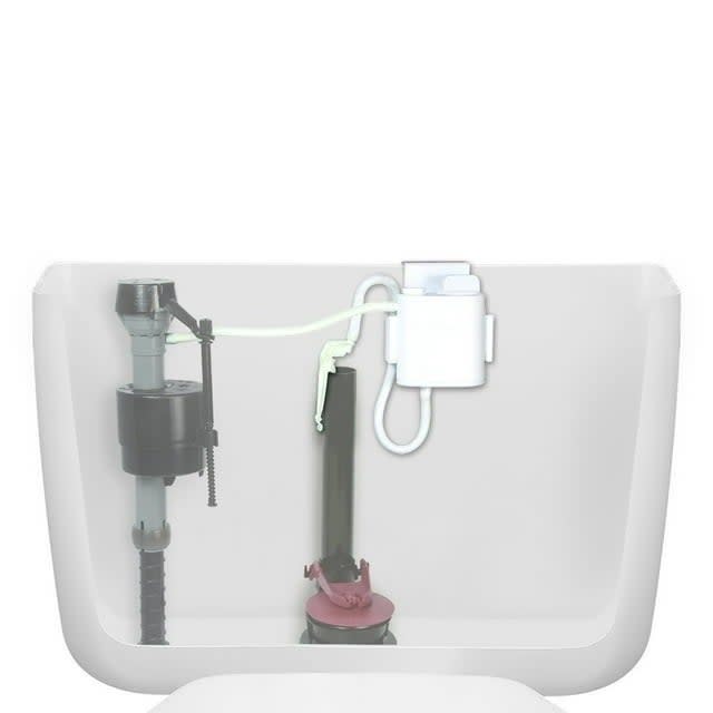 the cleaning system in a toilet tank