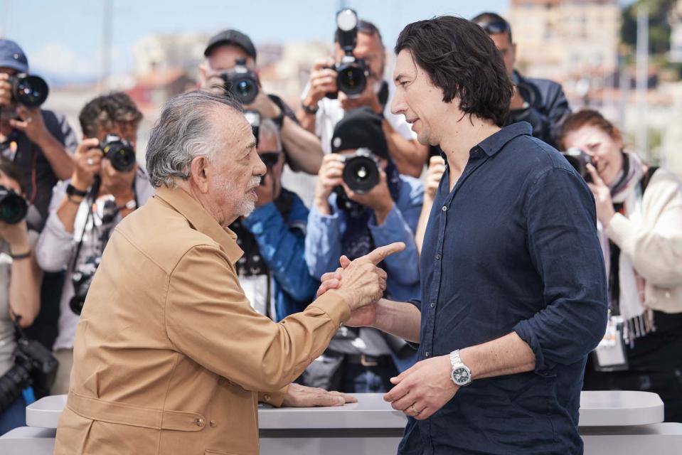 Francis Ford Coppola et Adam Driver à Cannes