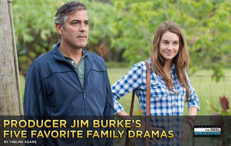 When Producer Jim Burke walked on stage at The Golden Globes to receive the best motion picture – drama – award for “The Descendants,” those were real tears in his eyes. He is a filmmaker who passionately loves films; particularly those that make him laugh and cry, some times in the same scene. Here are five family dramas that fit that category, including his most recent collaboration with director Alexander Payne.