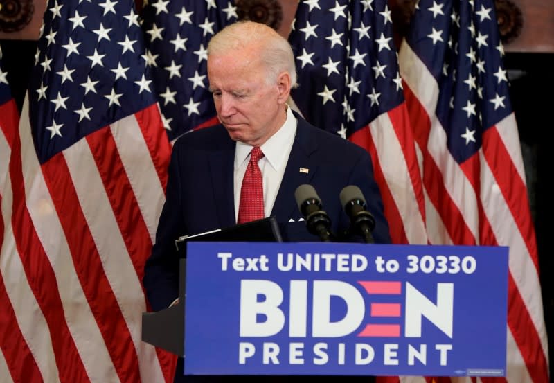 Democratic U.S. presidential candidate Joe Biden speaks at event in Philadelphia