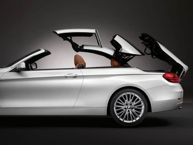 Like its predecessor, the 4 Series Convertible has a clever three-piece folding hardtop (Credit: BMW)