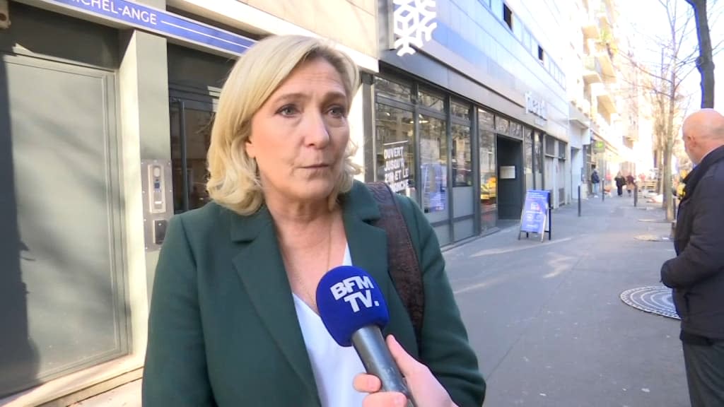 Marine Le Pen ce lundi. - BFMTV