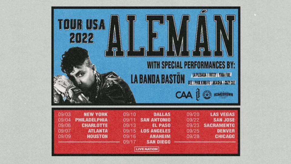 How to Get Tickets to Alemán’s 2022 Tour
