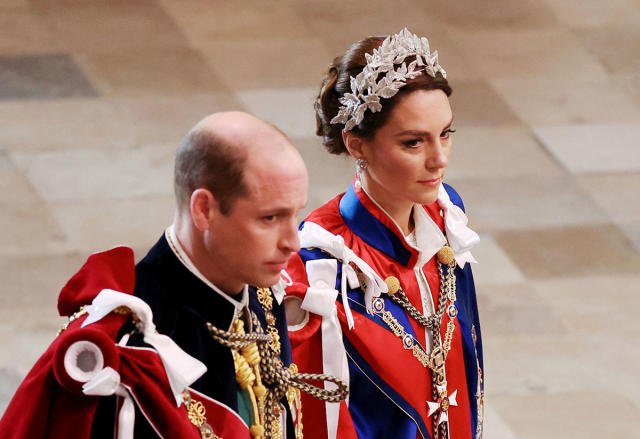 Kate Middleton and Prince William at the coronation