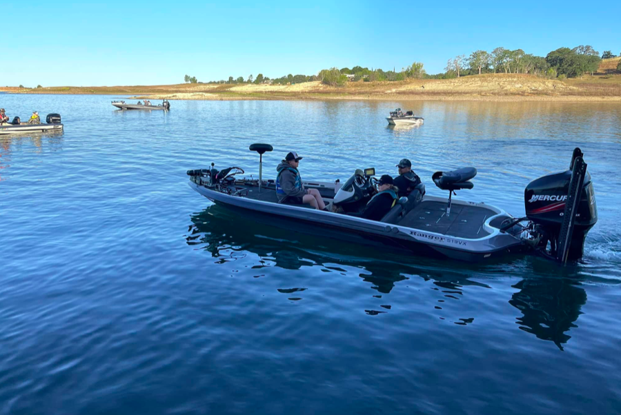 Local fishing club San Joaquin BassMasters out on the water during one of its monthly tournaments that its members compete in.