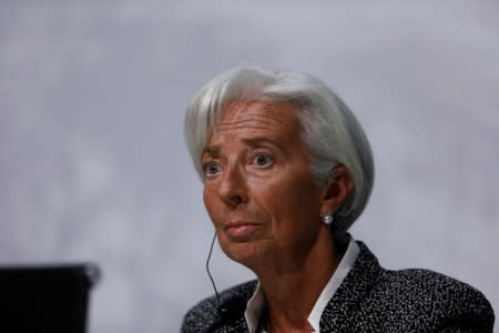 International Monetary Fund (IMF) Managing Director Christine Lagarde attends a news conference in Buenos Aires, Argentina, July 21, 2018. REUTERS/Martin Acosta/File Photo