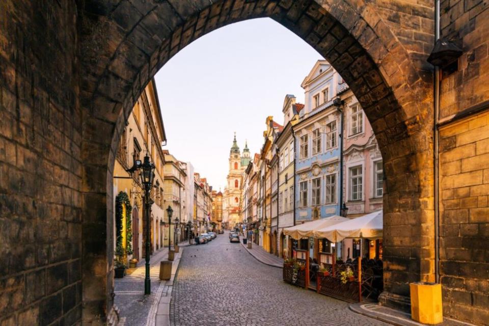 best places to elope 
Pictured: Mala Strana and Nerudova Street in Prague