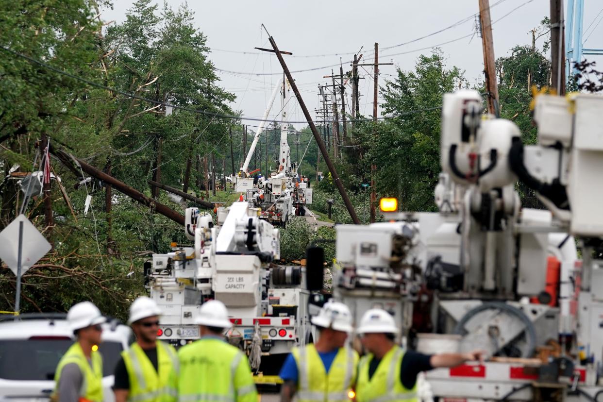 Ohio Gov. Mike DeWine declared a state of emergency Wednesday in Brown and Clermont counties following tornadoes and other storms that pummeled the area last week.