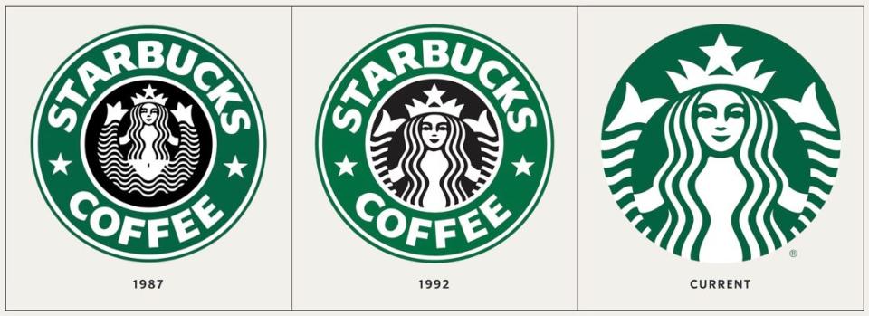 Starbucks logos over the years
