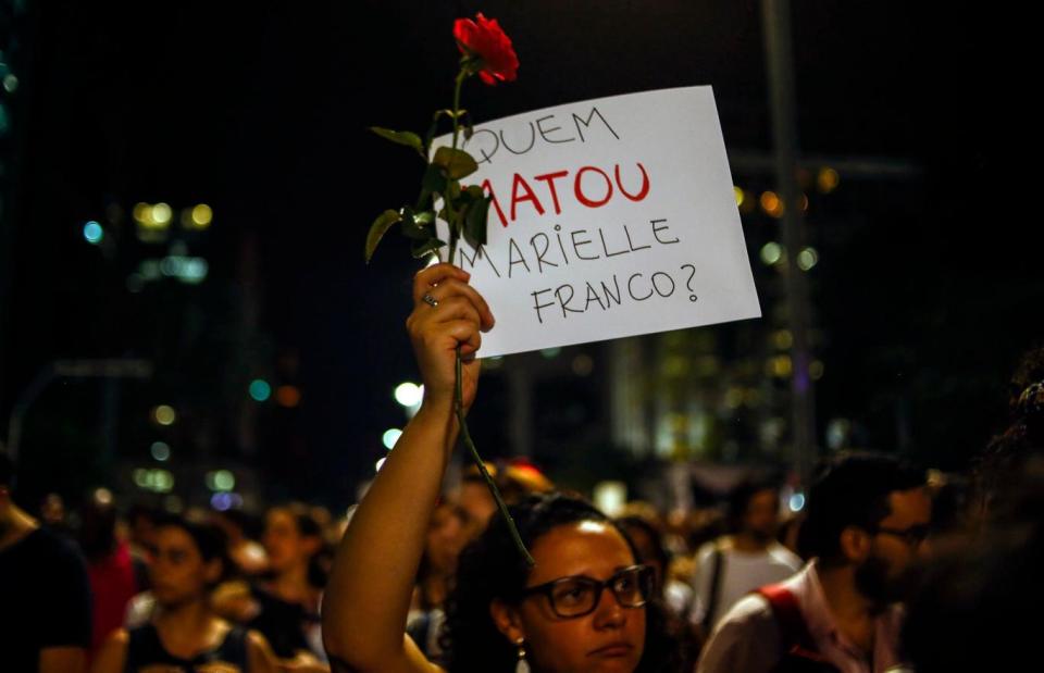 Protestors took to the streets of Rio de Janeiro on Thursday (AFP)